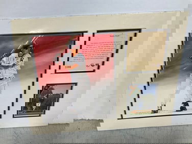 Matt Williams framed and sealed lithographic print and collectible card(11in.x14in.)