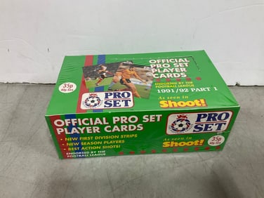 1991/92 Official Pro Set soccer player cards(sealed)