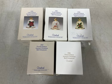 Goebel Christmas bell ornaments