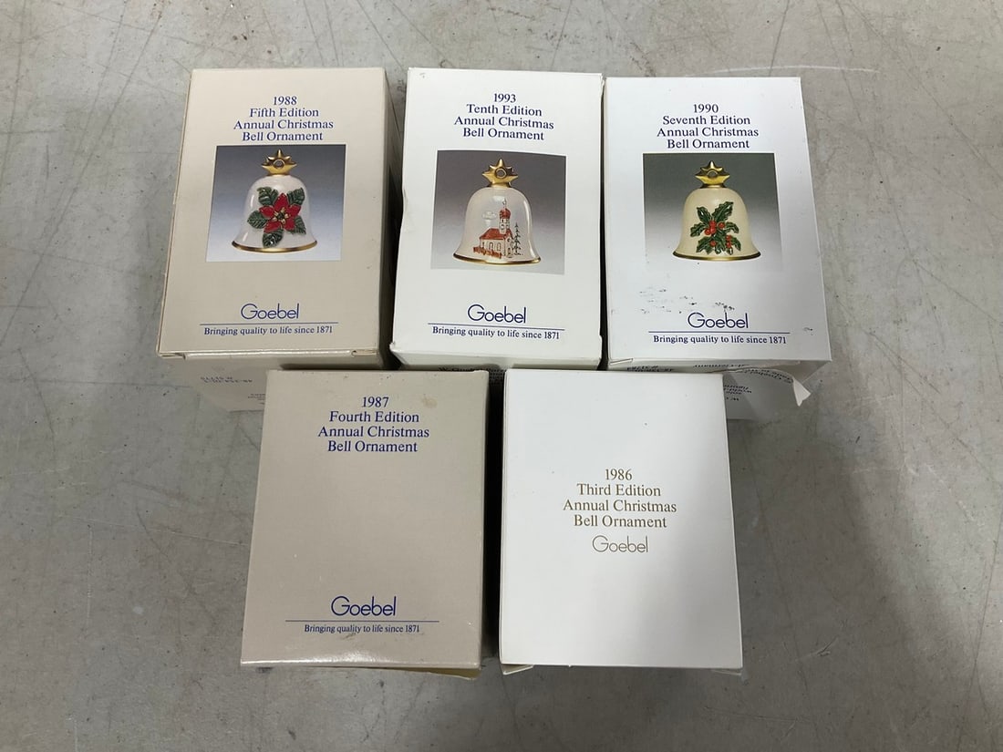 Goebel Christmas bell ornaments: Goebel Christmas bell ornaments