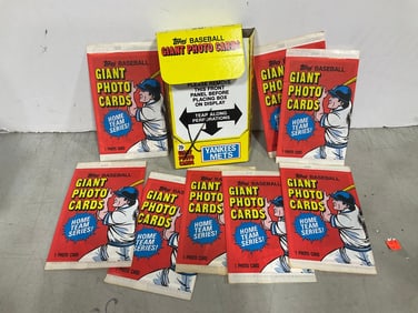 Yankees/Mets Giant Topps photo cards set(new in box)