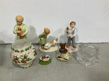 The Potters House Kids statues, crystal candleholder, and more(7in.tallest)