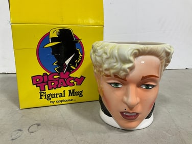 Dick Tracy figural mug(5in.tall-new in box)