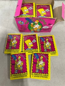 The Simpsons collectible cards/stickers(new in box)