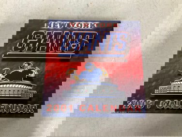 2001 NY Giants calendar(new in box)