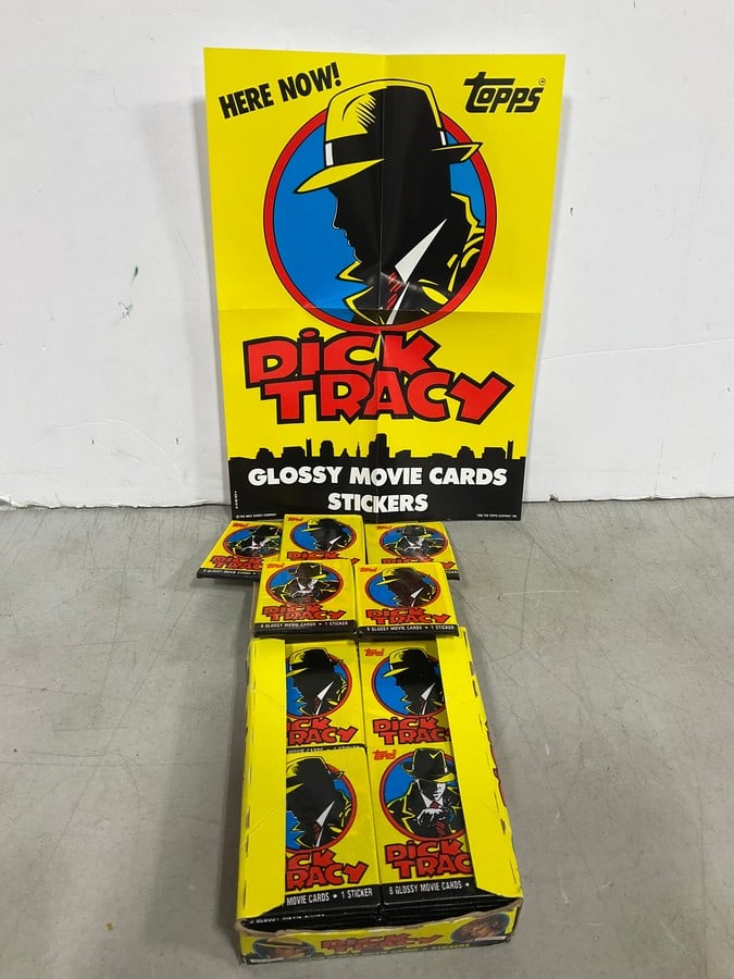 Dick Tracy movie cards stickers and poster(new in box) (1 of 1)