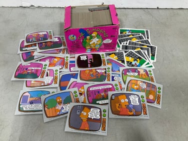The Simpsons collectible cards/stickers(new in box)