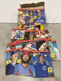 3D baseball stars collectible card set in box