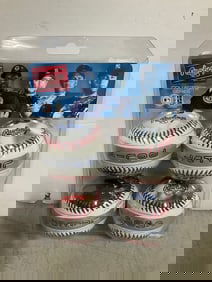 Rawlings collectible balls(A-rod, Jeter, Sosa, and Nomar-new in box)