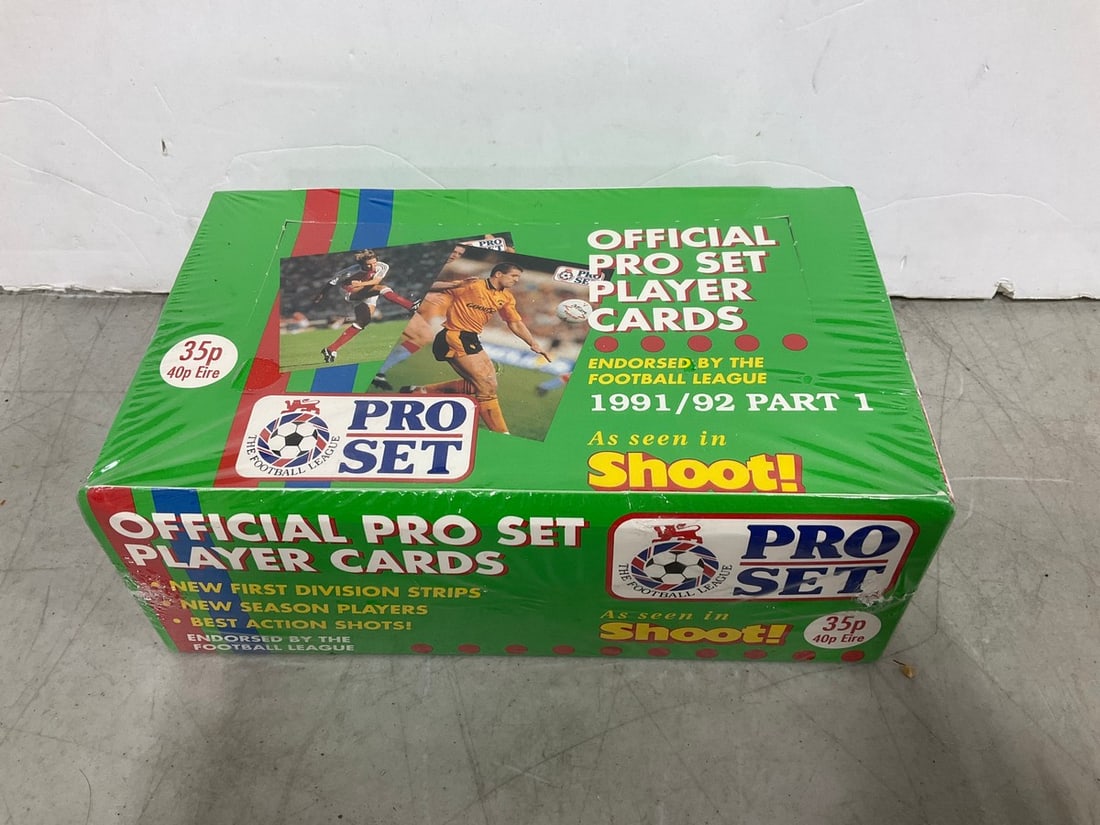 1991/92 Official Pro Set soccer player cards(sealed) (1 of 1)