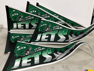 NY Jets vintage banners(19997-30in.long)