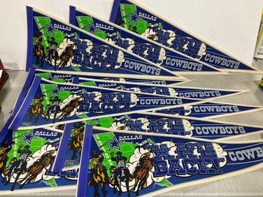 Dallas Cowboys vintage banners(30in.long)