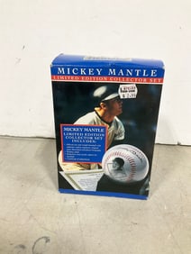 Mickey Mantle limited edition set in box(baseball, stand, and COA)