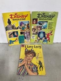 Disney magazines and I Love Lucy comic