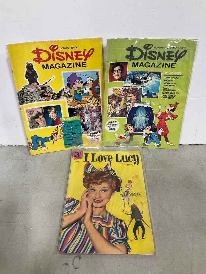 Disney magazines and I Love Lucy comic: Disney magazines and I Love Lucy comic