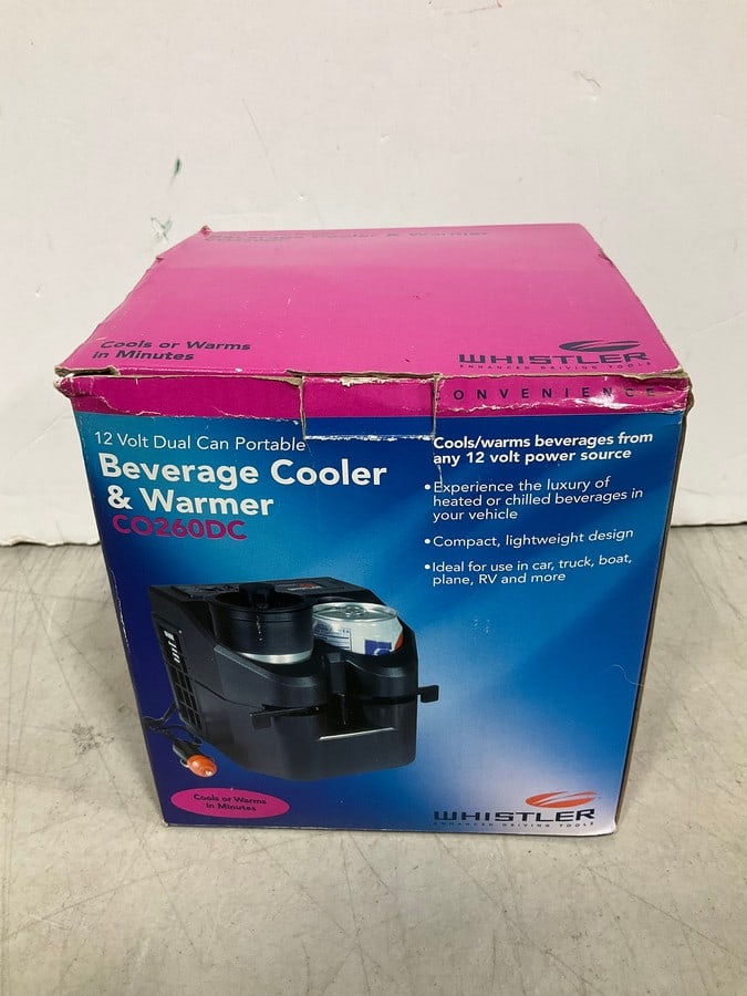12 Volt dual can portable Beverage cooler and warmer(new in box): 12 Volt dual can portable Beverage cooler and warmer(new in box)
