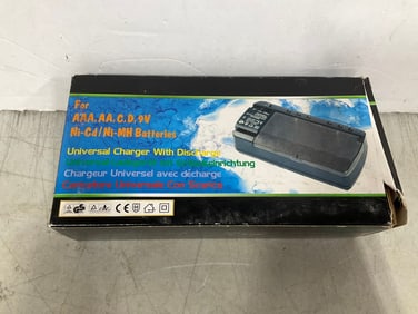 Universal charger with discharge(new in box)