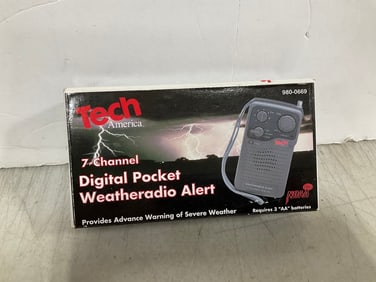 7 channel digital pocket weatheradio alert(new in box)