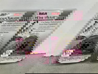 RCA Home Theatre video coaxial cables(6ft.-new in package))