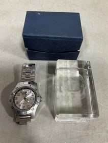 Invicta Watch, and Decorative Crystal (3.25in Tall)