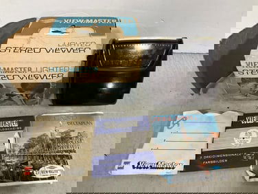 Lighted Stereo Viewer with Stereo Pictures