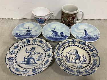 Various Ceramic Plates, and Cups