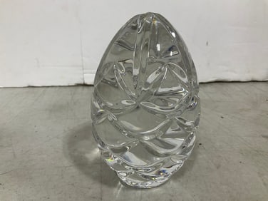 Crystal Egg Paperweight (5in Tall)