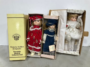 Various Ceramic Dolls
