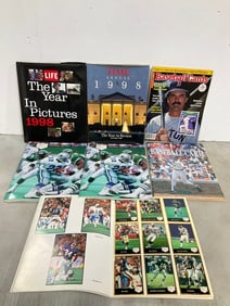 1991 Football Educational Workbooks, Baseball Magazines, and more