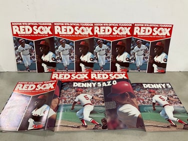 1976 Official Red Sox Yearbooks