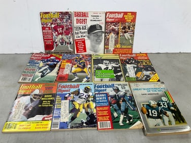 Various Baseball/Football Digests, and more
