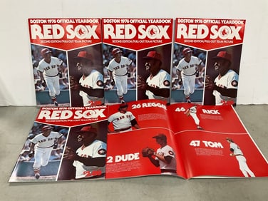 1976 Official Red Sox Yearbooks