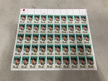 Lou Gehrig Stamp Sheet