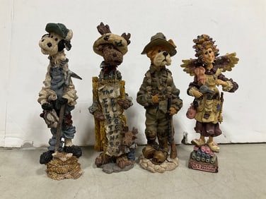 Boyds Bears and Friends Ceramic Figures (Tallest - 8in)