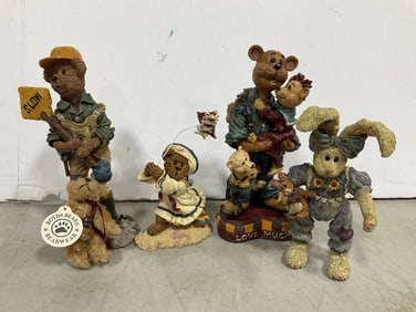 Boyds Bears and Friends Ceramic Figures (Tallest - 7.5in)
