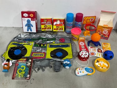 Inflatable boombox, pop its noisemakers, and more