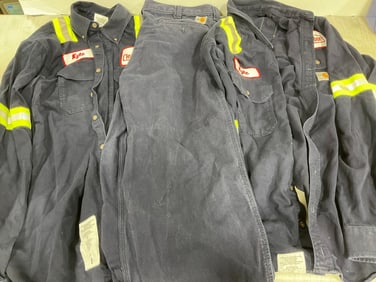 Mens Carhartt flame resistant shirts and pants(Large)