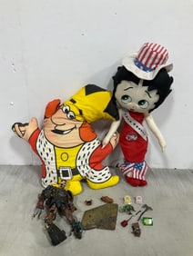 Vintage Dolls, McDonalds Pins, and more