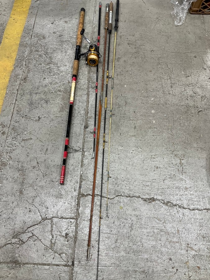 Various Fishing Poles: Various Fishing Poles