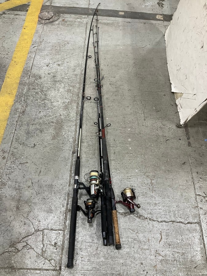 Various Fishing Poles: Various Fishing Poles