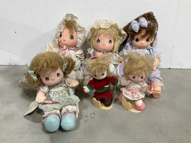 Various Precious Moments Dolls (some with stands)