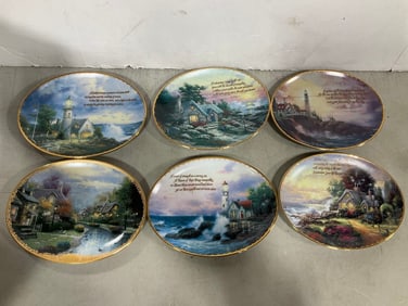 Various Bradford Exchange Ceramic Plates (6.5inx8.75in)