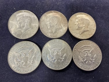Silver Kennedy Half Dollars