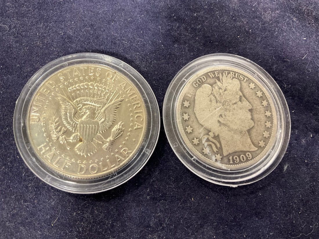 1968 and 1909 Half Dollars: 1968 and 1909 Half Dollars