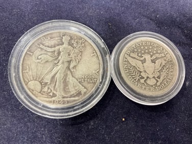 1916 D Quarters and 1943 Half Dollars