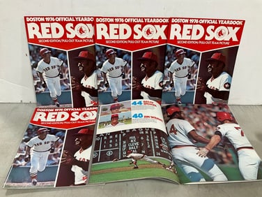 1976 Official Red Sox Yearbooks