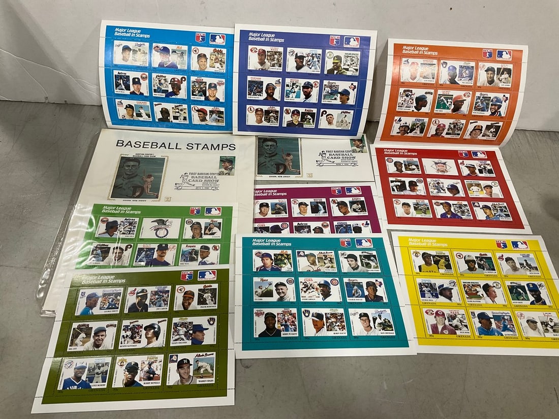Various MLB Stamp Sheets (1 of 1)
