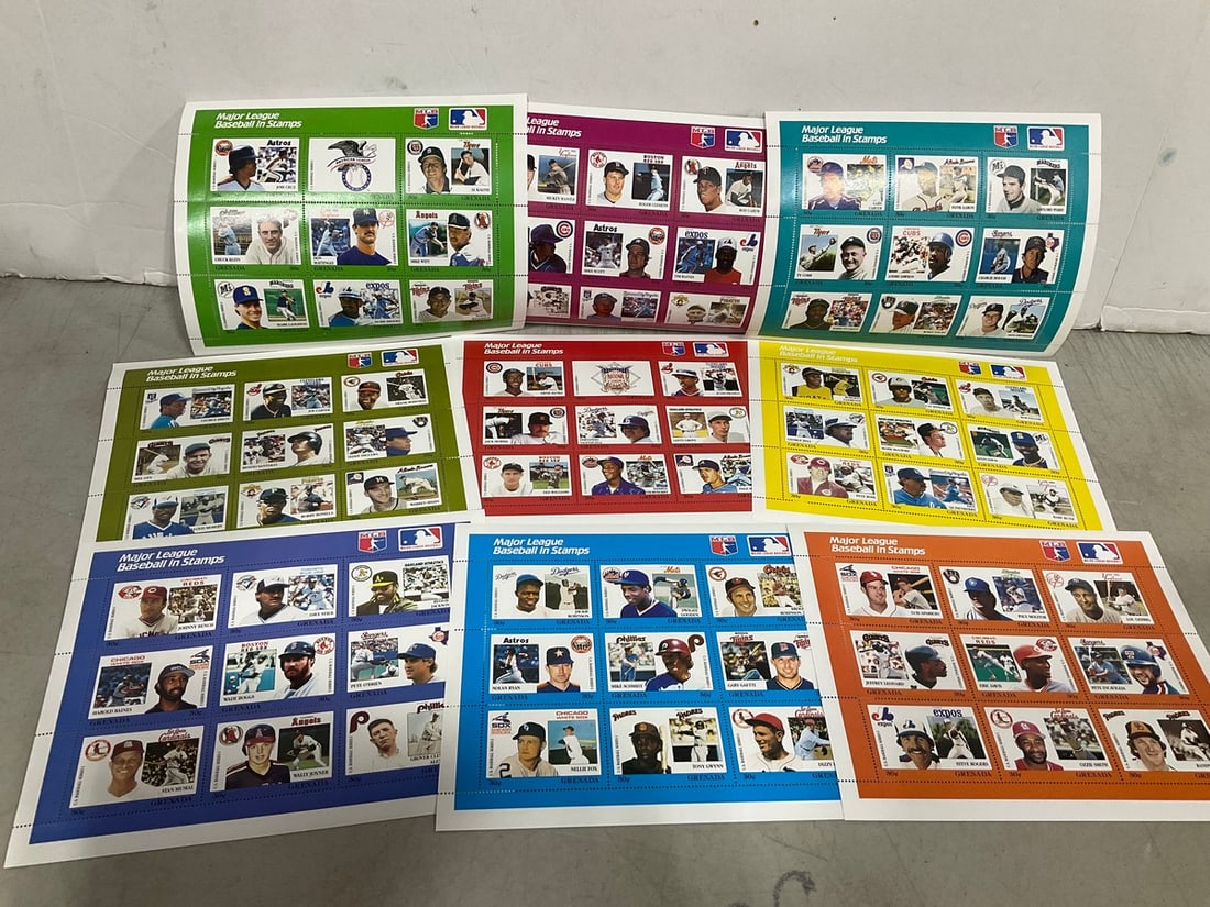 Various MLB Stamp Sheets (1 of 1)