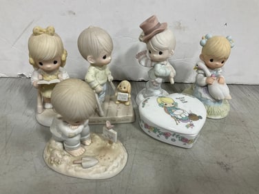 Various Precious Moments Ceramic Figures, and more