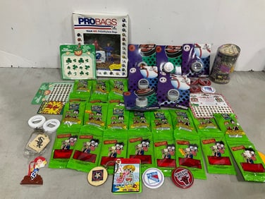 Various Planet Krapz Stickers, Pins, Night Lights, and more